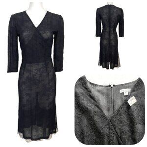 NWT Zelda Silk and lace V neck Vintage Dress 6